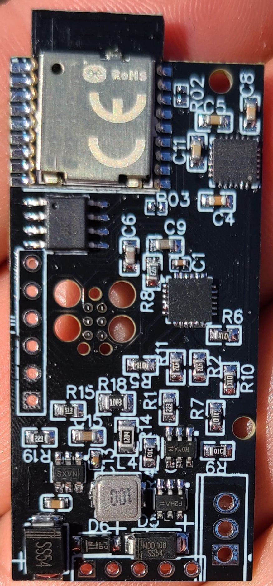 a  PCB with several ICs on it 